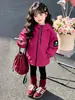 Chaqueta cortavientos con capucha de color liso para niña de comercio exterior, nueva chaqueta estilo coreano otoño 2026, abrigo para niños