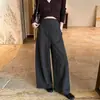 Pantalones de maternidad para otoño 2026, nuevos de principios de otoño versátiles holgados adelgazantes fluidos estilo old money alto intelectual casual de pierna ancha