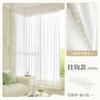 Hilo de Lino Borde Negro Hilo para Cortina Cortina Transparente Permeable a la Luz Sala de Estar Ventana Mirador Sentido Avanzado 2025 Nuevo Estilo Francés Antiguo