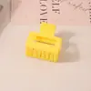 Pinza para el Cabello Mate Transfronteriza Tipo Pinza de Tiburón con Acabado de Alta Gama, Pinza de Garra Rectangular Simple de 13 cm, Tamaño Grande para Cabello Grueso, Accesorio para el Cabello para Mujer