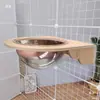 Cama para Gatos Espacial Colgante Marco de Escalada Pequeño para Gatos Jaula de Gato para Pared Escalera Plataforma con Resorte Accesorios para Villa de Gato Colgante