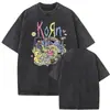 2025 Estilo Nuevo Lavado Vintage Banda de Rock Korn Falling Away from Me Camiseta Algodón