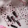 Cyansea Llama Amor Relieve Tres Dimensiones Calcomanía para Uñas Impermeable Gótico Avanzado Calcomanía de Decoración de Uñas Calcomanía de Arte para Uñas