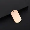 Chaveiro Longo de Aço Inoxidável Marca Quente Transfronteiriça Marca Militar Redondo Material para Gravação a Laser Pingente Presente