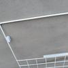Red colgante para estante de supermercado, red de extremo, gancho, colgador de metal, cesta colgante, colgador blanco, red de exhibición para publicidad