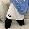 Pequeña Cortina de Pedos Dobladillo Blanco Invierno Talla Grande Base Artefacto Suéter Interior Mitad Falda de Mujer Cubriendo Trasero Apilado Mujeres