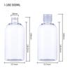 Botella de Plástico Transparente para Mascotas con Tapa Flip-Top de Mariposa Botella de Muestra para Tónico Cosmético Botella Sub de Loción para Apretar