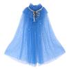 Capa de princesa congelada, collar de amor, traje para niñas, joyería de princesa, corazón de melocotón para niños con corona de diamantes mágica