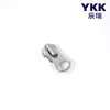 Tirador de cremallera YKK original #5 cabeza rectangular de metal DA8 para bolsos chaquetas de plumas ropa de abrigo tirador de cremallera YKK de autobloqueo