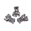 19X14X8.5Mm 4.8g Cor Prata Antiga Furo Grande Contas de Elefante Acessórios para Joias DIY Atacado do Fabricante