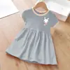 Vestido de Niña Estilo Nuevo 2026, Vestido de Bebé de Manga Corta a la Moda de Verano, Nuevo Vestido de Princesa Súper Lindo para Niños, Vestido de Muñeca