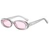 Gafas de sol ovaladas de estilo retro europeo y americano con diseño de uñas de arroz, para exteriores, protección UV, para conducir, para mujeres, gafas de sol transfronterizas