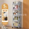 Estante móvel Rack de armazenamento de brinquedos infantis rack multi-camada carrinho doméstico com rodas piso estante simples