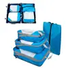 Conjunto de Seis Peças de Sacos de Armazenamento de Grande Capacidade para Casa e Quarto, Conjunto de Sacos de Armazenamento de Roupas, Bolsa de Viagem Portátil Multifuncional Respirável
