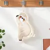 Toalla de Mano de Dibujos Animados Lindos Estilo Coreano Colgante Absorbente de Agua Secado Rápido Limpiar Triple Capa Engrosada Felpa de Coral Pañuelo de Cocina