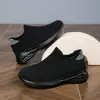Sapatos Infantis, Meia-Calça de Tricô para Meninas, Sapatos de Tricô, Tênis Slip-On para Meninos, Tênis de Corrida Fly-Knit com Solado Macio, Cor Café