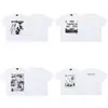 Verano Nuevo Erd Rico Segunda Generación Retrato Graffiti Casual Camiseta de Manga Corta para Hombre y Mujer Wdw Holgada Americana High Street Camiseta