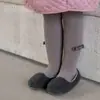 Medias para niños para primavera y otoño, calcetines de una pieza para bebé, calcetines sin costuras de cintura alta para niños pequeños, elegantes para usar en otoño