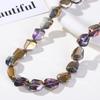 Pendientes de cuentas de vidrio multicorte irregulares de colores degradados AB, collar para mujer, pulsera, accesorios de joyería DIY, material