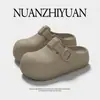 Zuecos Nanbo Wanbonken para Mujer, Verano Interior Hogar Suela Gruesa Antideslizante Exterior Playa Sandalias de Punta Cerrada para Mujer