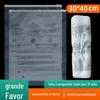 Saco de embalagem para suéter de roupa Saco de armazenamento de PE com zíper Saco plástico transparente 10 seda mensagem de aviso saco com fecho zip 30 * 40cm