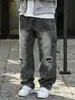 Estação Independente 2026 Verão Masculino Estilo Americano Rasgado Tendência Calça Jeans Versátil Estilosa Para o Trabalho Casual Atacado