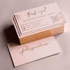 Producción de tarjetas de visita de alta gama, bronceado, cóncavo-convexo, código QR, impresión a color, papel de algodón, diseño creativo y personalizado para empresa.