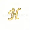 Nuevo Llavero de Metal con Incrustaciones de Diamantes de 26 Letras, Colgante para Bolso, Colgante Sencillo para Collar, Accesorios DIY, Venta al por Mayor