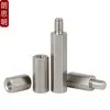 Acero Inoxidable 304 Columna de Tornillo Prisionero Hexagonal de Cabeza Única Columna de Tuerca Extendida de Doble Paso Columna de Aislamiento M2M3M4M5M6M8