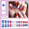 Puntas de Uñas Portátiles Estilo Impreso Transfronterizo Puntas de Uñas Portátiles Simples Europeas y Americanas Arte de Uñas Pegatinas de Uñas Portátiles Uñas Postizas Venta al por Mayor