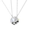 Original Internet Celebridade 925 Sterling Silver Casal Colar Pequeno Príncipe e Rosa Nicho Design Clavícula Colar de Corrente