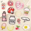 Duo Cool Computer Bordado Etiqueta Bolsa Acessórios Acessórios de vestuário Frutas Bebida Bordado Patch Patch Patch Patch Patch Cloth Patch