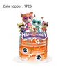 Fiesta temática del equipo Super Gato suministros de cumpleaños decoración diseño pancarta de banderines globos tamaño traje de inserción