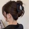 Nueva pinza para el pelo con forma de letra cuadrada mate, sencilla, de alta sensibilidad, para la parte trasera del pelo, con forma de tiburón, venta al por mayor
