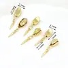 Fecho de Barra com Inserto de Ouro 18K que Preserva a Cor, Conector Final para Pulseira de Pérolas, Colar, Acessórios de Joias DIY