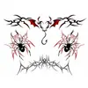 Bestseller transfronterizo: Pegatinas de tatuaje estilo Yabi, combinación de araña y mariposa, pegatinas de tatuaje corporal personalizadas