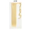 [punto segundo pelo] cabello largo liso gancho y bucle cola de caballo mate extensión de cabello de fibra química peluca Cola de Caballo Recta