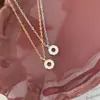 Collar de plata de ley S925 con forma de dona incrustada de diamantes para mujer, estilo japonés, diseño de nicho de alta gama, cadena para la clavícula, popular en Xiaohongshu
