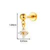 Aretes Clásicos de Aleación de Titanio G23/F136, Piercings Geométricos de Sol para Labio Estilo Push-Pin, Joyería de Piercing a la Moda