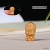 Fábrica direta escultura em sândalo desenho animado fofo estilo nacional texto jogar através de furo acessórios chaveiro pingente acessórios atacado