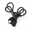 Cabo de extensão de porta fêmea Type-C preto ecológico 0,3 metros Adaptador C macho para C fêmea Cabo de dados Fabricante Produção Personalizável