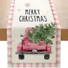 Caminho de Mesa de Natal Novo Mais Vendido Caminho de Mesa Estampa de Boneco de Neve Quebra-Nozes Pano de Mesa para Armário Pano de Mesa