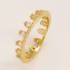 Anillo Estilo Ins Gota de Sol Juego de Tres Piezas de Joyería para Manos para Mujer Diseño de Nicho Anillos Apilables de Circonita de Alta Gama para Mujeres