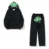 Synaworld Sudadera con Forro Polar Estampado de Espuma Tridimensional para Hombre y Mujer Suéter Holgado Casual Traje de Pantalón Pareja