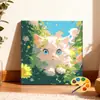 Pintura a óleo digital de café DIY para colorir pintura pintada à mão para iniciantes, paisagem acrílica para alívio do estresse pintura decorativa