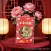 Año de la Oveja Moneda Conmemorativa de la Suerte Sobres Rojos de las Cien Bendiciones Dinero Oveja Moneda de Oro Sobre Rojo para Año Nuevo Oveja del Zodiaco Sobre Rojo de Lámina de Oro Saludos de Año Nuevo