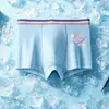 Ropa interior de malla de seda helada para niños, verano, fina, estampado de dibujos animados, calzoncillos tipo bóxer para niños mayores, pantalones cortos de boxeador para estudiantes, exportación