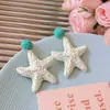 Pendientes Tejidos de Flor Hechos a Mano Estilo Bohemio Clavos de Oreja de Alta Gama para Mujeres Nicho Versátiles Elegantes Pendientes de Estilo Festivo