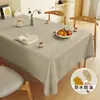 Nuevo mantel de color liso de piel de cordero, lavable, a prueba de aceite, impermeable, mantel de comedor, mantel de mesa de café, lujo ligero, mantel de tacto de alta gama
