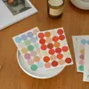 Adesivos criativos de bolinhas vermelhas estilo ins para planner, adesivos autocolantes, adesivos de decoração de parede 1,6cm